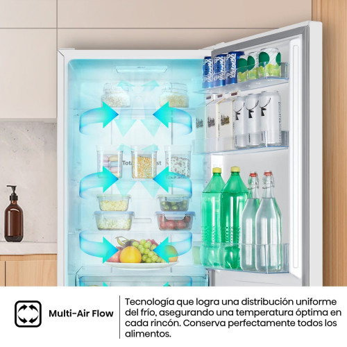 Frigorífico combi Hisense Total No Frost, Multi AirFlow - RB390N4BWC Blanco