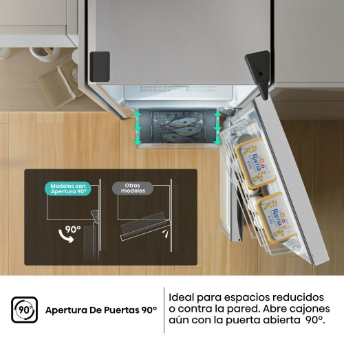 Frigorífico combi Hisense Total No Frost, Multi AirFlow - RB390N4BWC Blanco