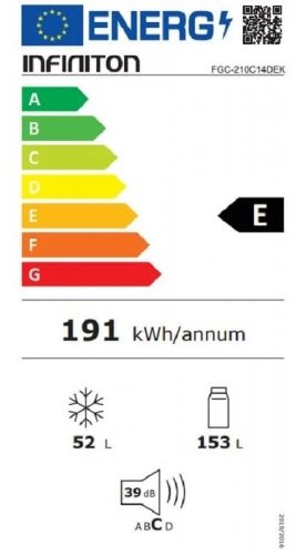 Frigorífico Combi Infiniton FGC-210C14DEK