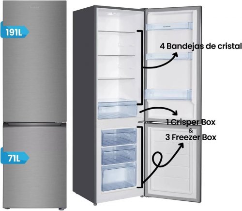 Frigorífico combi Infiniton FGC-262C80XEV