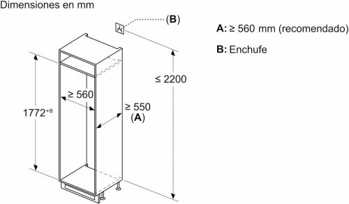 Frigorífico Combi Integrable Balay 3KIE711S