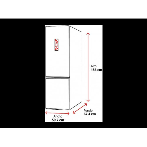 Frigorífico combi LG gbbs313cpy No Frost 186 cm