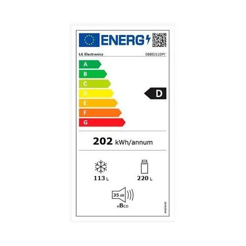 Frigorífico Combi LG GBBSJ11DPY