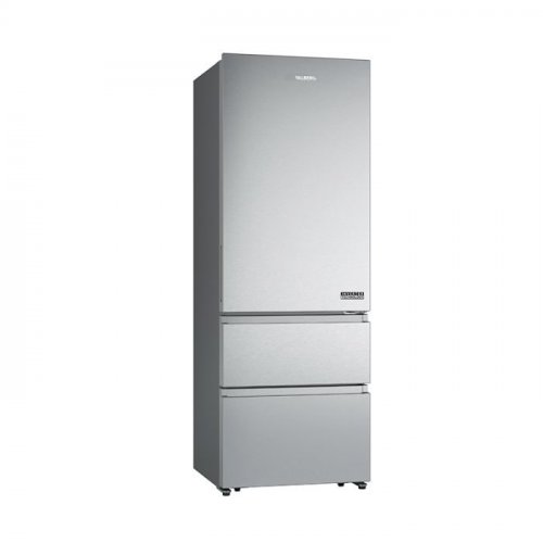 Frigorífico Combi No Frost, 2 cajones, 493L, Clase E, Inox 200cm 70cm Ancho VALBERG