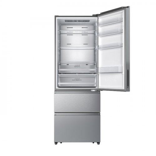 Frigorífico Combi No Frost, 2 cajones, 493L, Clase E, Inox 200cm 70cm Ancho VALBERG