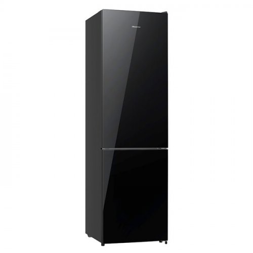 Frigorífico Combi No Frost Hisense 336L 200cm Cristal Negro Clase D