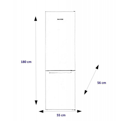 Frigorifico combi Saivod Cíclico - CC18055DFWE Blanco