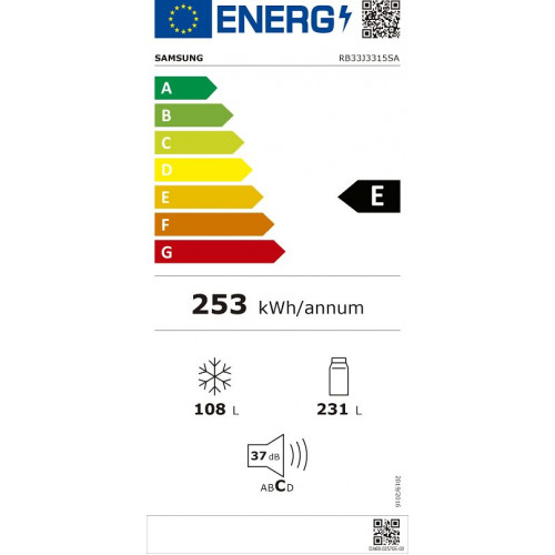 Frigorífico Combi Samsung RB33J3315SA