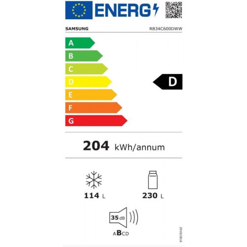 Frigorífico Combi Samsung RB34C600DWW