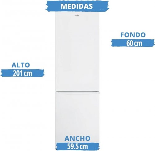 Frigorífico combi Sauber SERIE 3-200WV
