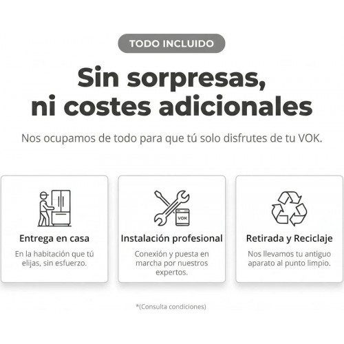 Frigorífico combinado VOK EVR-405NEW Compresor Inverter No Frost