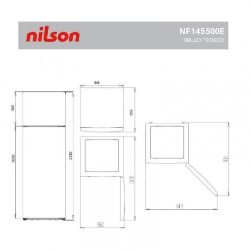 Frigorífico Estandar Nilson Nf145500e
