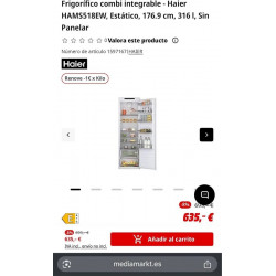 Frigorífico Haier HAMS518EW