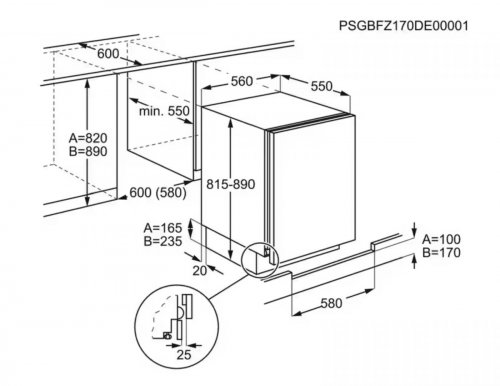 Frigorífico integrado Electrolux ESB2AE82S