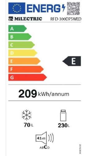 Frigorifico Milectric RFD-300D75WED