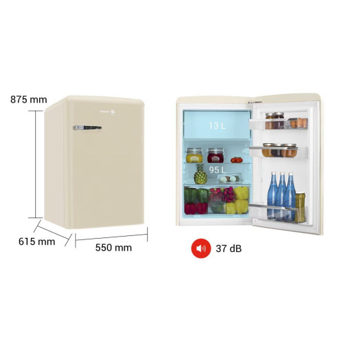 Frigorífico Mini Fagor frio estático - 3FFV-855BG Beige