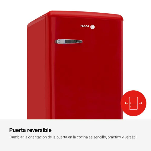 Frigorífico Mini Fagor frio estático - 3FFV-855R Rojo