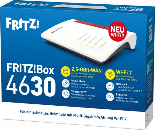 FRITZ!Box 4630 - Enrutador WLAN - Wi-Fi7