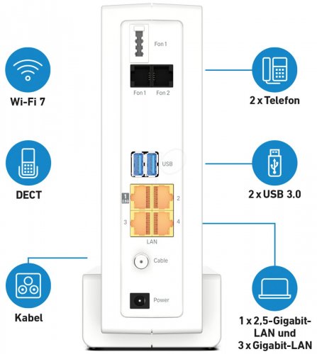 FRITZ!Box 4630 - WLAN-Router - Wi-Fi7