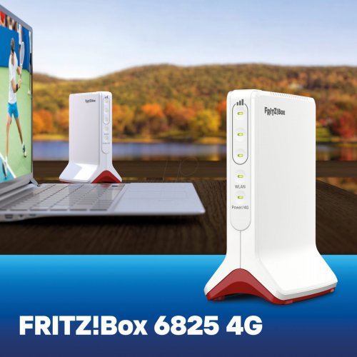 FRITZ!Box 6825 4G - Router móvil - Wi-Fi6