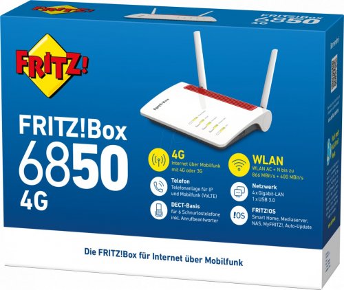 FRITZ!Box - 6850 4G/LTE - Enrutador WLAN