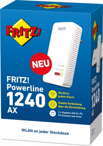 FRITZ Powerline 1240 AX Adaptador WLAN individual