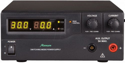 Fuente de alimentación de laboratorio, 1-15 V, 0-40 A, es