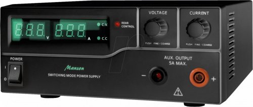 Fuente de alimentación de laboratorio, 1-32 V, 0-15 A, es