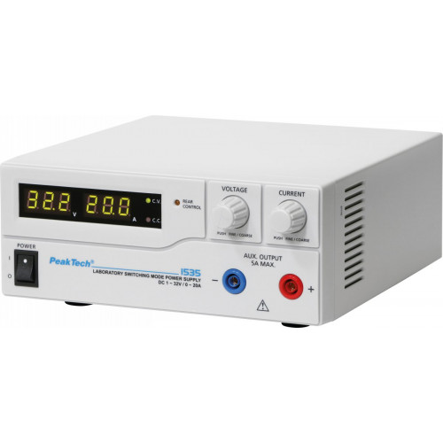 Fuente de alimentación de laboratorio, 1 - 32 V, 0 - 20 A