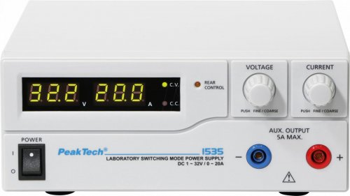 Fuente de alimentación de laboratorio, 1 - 32 V, 0 - 20 A