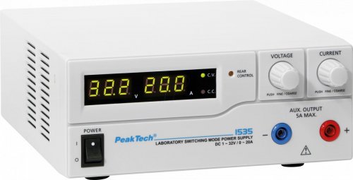 Fuente de alimentación de laboratorio, 1 - 32 V, 0 - 20 A