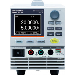 Fuente de alimentación de laboratorio, 100 W, 0 - 20 V, 0