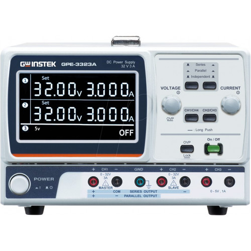 Fuente de alimentación de laboratorio, 217 W, 0 - 32 V, 0