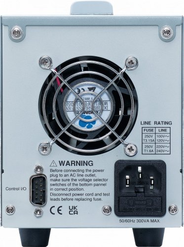 Fuente de alimentación de laboratorio, 96 W, 0 - 32 V, 0