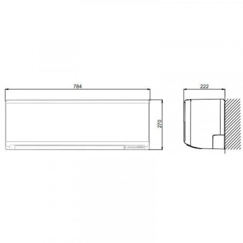 Fujitsu ASY35-KN Aire Acondicionado Split 1x1 con Bomba de Calor Wi-Fi 2924 Frigorías