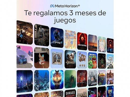 Gafas de realidad virtual - Meta Quest 3, 512 GB, Resolución 4K, Blanco