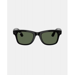 Gafas de sol inteligentes con IA RW4012 WAYFARER unisex cuadrada en inyectado Negro