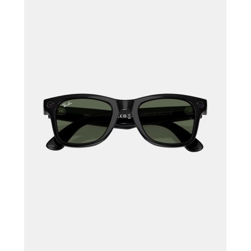 Gafas de sol inteligentes con IA RW4012 WAYFARER unisex cuadrada en inyectado Negro