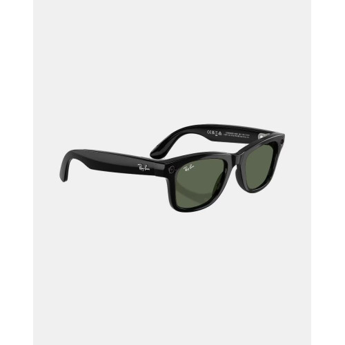 Gafas de sol inteligentes con IA RW4012 WAYFARER unisex cuadrada en inyectado Negro