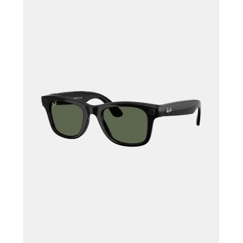 Gafas de sol inteligentes con IA RW4012 WAYFARER unisex cuadrada en inyectado Negro