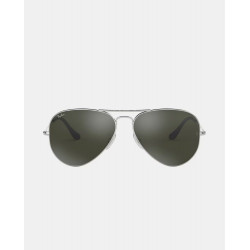 Gafas de sol RB3025 AVIATOR LARGE METAL unisex piloto en metal con lente espejada Plata