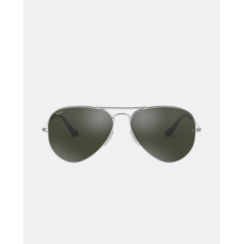 Gafas de sol RB3025 AVIATOR LARGE METAL unisex piloto en metal con lente espejada Plata