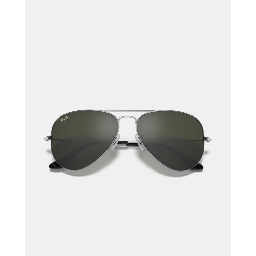 Gafas de sol RB3025 AVIATOR LARGE METAL unisex piloto en metal con lente espejada Plata