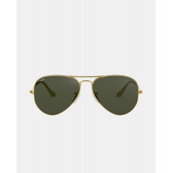 Gafas de sol RB3025 AVIATOR LARGE METAL unisex piloto en metal Oro