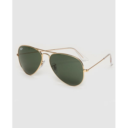 Gafas de sol RB3025 AVIATOR LARGE METAL unisex piloto en metal Oro