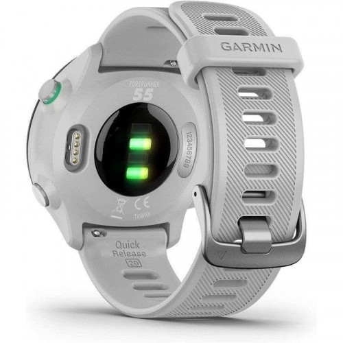 Garmin Forerunner 55 Bluetooth GPS 42mm MIP Blanco Resistencia Agua 5ATM Pulsómetro