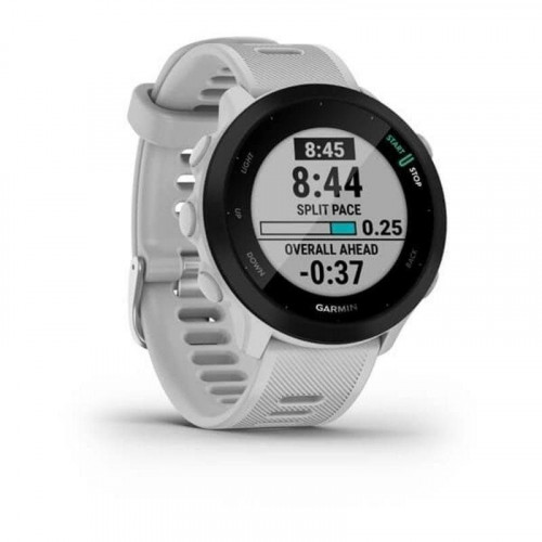 Garmin Forerunner 55 Bluetooth GPS 42mm MIP Blanco Resistencia Agua 5ATM Pulsómetro