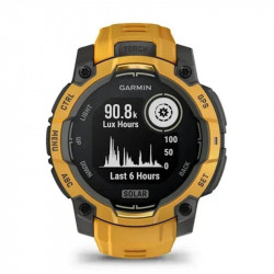 Garmin Instinct 3 GPS Bluetooth 45mm Power Glass Amarillo Talla Única Resistencia Agua 10ATM SpO2 Pulsómetro