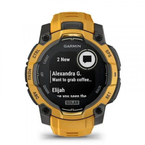 Garmin Instinct 3 GPS Bluetooth 45mm Power Glass Amarillo Talla Única Resistencia Agua 10ATM SpO2 Pulsómetro
