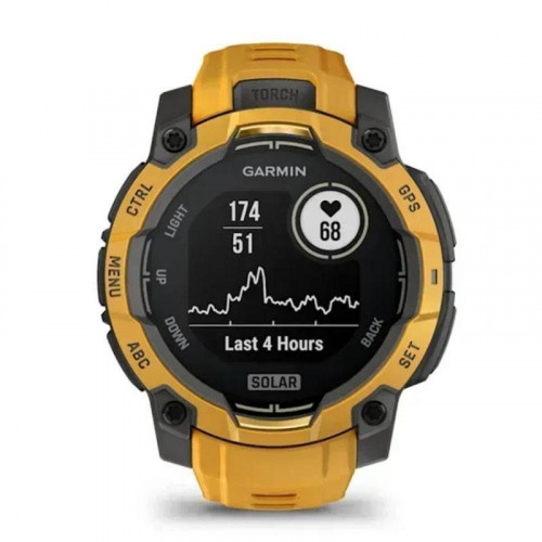 Garmin Instinct 3 GPS Bluetooth 45mm Power Glass Amarillo Talla Única Resistencia Agua 10ATM SpO2 Pulsómetro